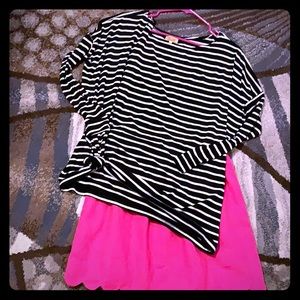 Striped piko top